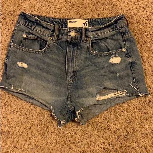 Garage jean shorts